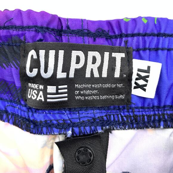 Culprit Swimwear Men's Size XXL Dinosaur Mayhem Print Swim Shorts Multicolor NEW - Picture 8 of 9